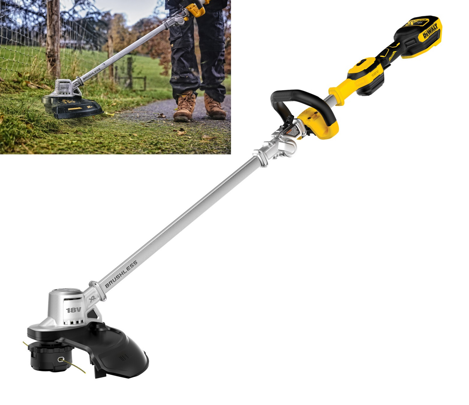 DEWALT DCMST561N 18V Akku-Rasentrimmer